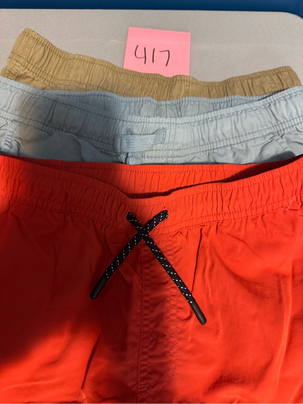Cat & Jack Boys 3-Pack Shorts in Orange, Light Blue, and Khaki
